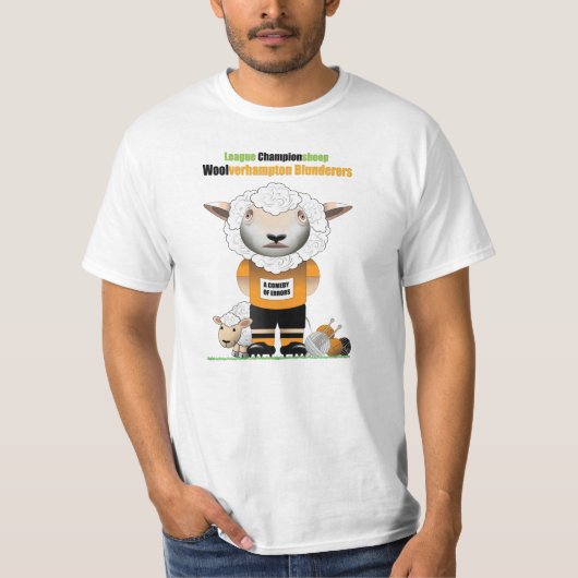 Woolverhampton Blunderers Funny Football T-shirt (Voorkant)