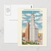 Woolworth Bldg en City Hall Park Briefkaart (Voorkant / Achterkant)