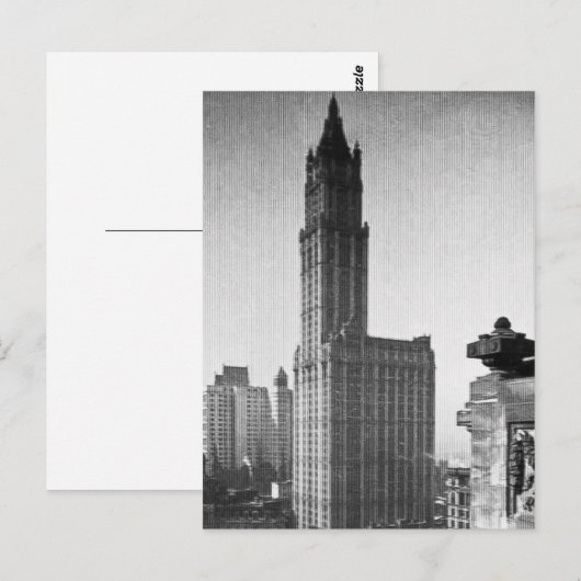 Woolworth Building Lower Manhattan New York City Briefkaart (Voorkant / Achterkant)