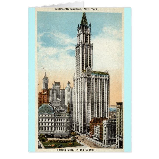 Woolworth Building New York Repro  1921 (Voorkant)