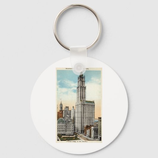 Woolworth Building New York Repro  1921 Sleutelhanger (Voorkant)