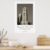 Woolworth Building Poster (sepia) (Keuken)