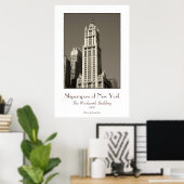 Woolworth Building Poster (sepia) (Thuiskantoor)