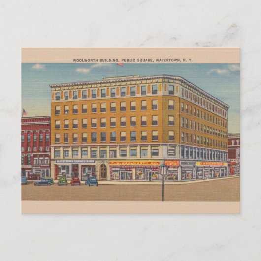  Woolworth Building Watertown NY Briefkaart (Voorkant)
