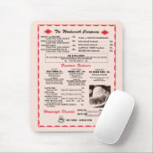 Woolworth Menu Mousepad Muismat (Met muis)
