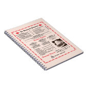 Woolworth Menu Notebook Notitieboek (Rechterzijde)