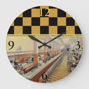 Woolworth's Lunch Counter Clock van 1950 Grote Klok