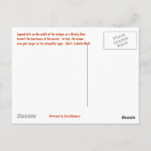 Wooly Beer Caterstrand Briefkaart (Achterkant)