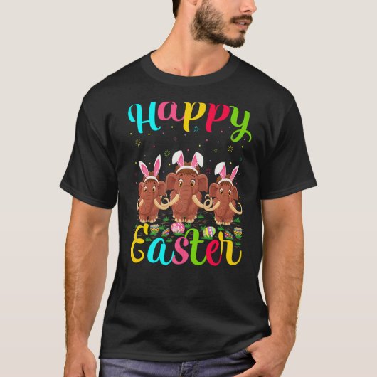 Wooly Funny Easter Bunny Wooly Happy Pasen T-shirt (Voorkant)