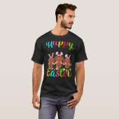 Wooly Funny Easter Bunny Wooly Happy Pasen T-shirt (Voorkant volledig)