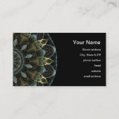 Wooly Green en Blue royal Kaleidoscope Visitekaartje (Achterkant)