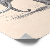 Wooly Mammoth and Skeleton Prehistorische dieren Poster (Hoek)