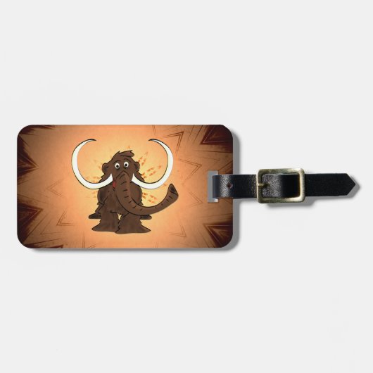 Wooly Mammoth Bagagelabel (Voorkant horizontaal)