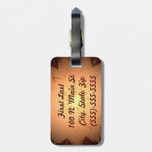 Wooly Mammoth Bagagelabel (Achterkant verticaal)