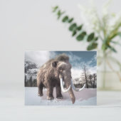 Wooly Mammoth Briefkaart (Staand voorkant)