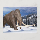 Wooly Mammoth Briefkaart (Voorkant)