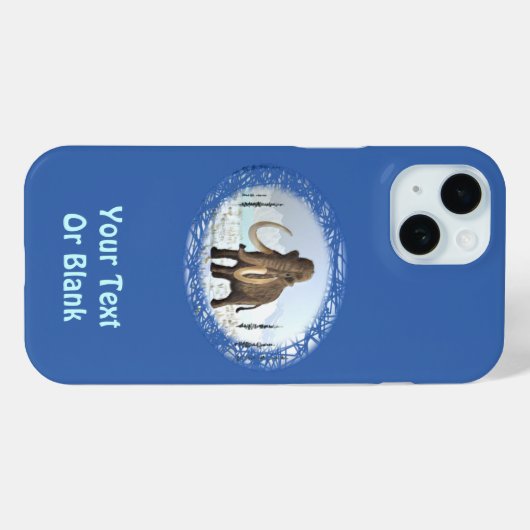 Wooly Mammoth Case-Mate iPhone Case (Achterkant (horizontaal))