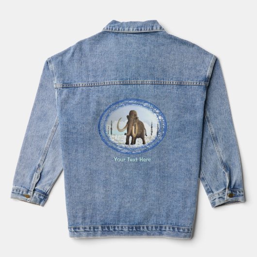 Wooly Mammoth Denim Jacket (Achterkant)
