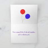 Wooly Mammoth en Dinosaur, aanpassen, jarig Kaart (Binnen)