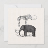 Wooly Mammoth Goede Tijden Jongens Verjaardagsfees Kaart (Voorkant)