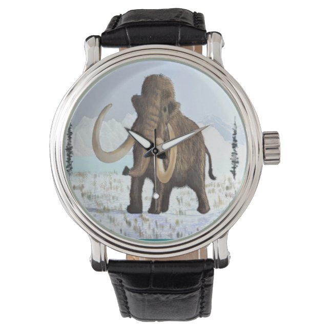 Wooly Mammoth Horloge (Voorkant)