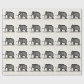 Wooly Mammoth Illustratie Wooly Mammoths Cadeaupapier (Vlak)