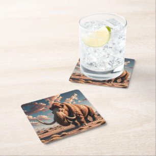 Wooly Mammoth Kartonnen Onderzetters