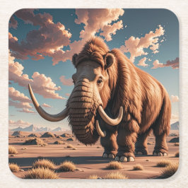Wooly Mammoth Kartonnen Onderzetters