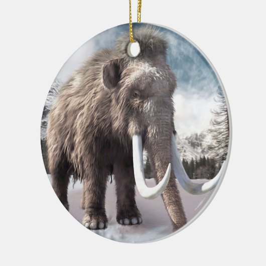 Wooly Mammoth Keramisch Ornament (Links)