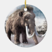 Wooly Mammoth Keramisch Ornament (Achterkant)