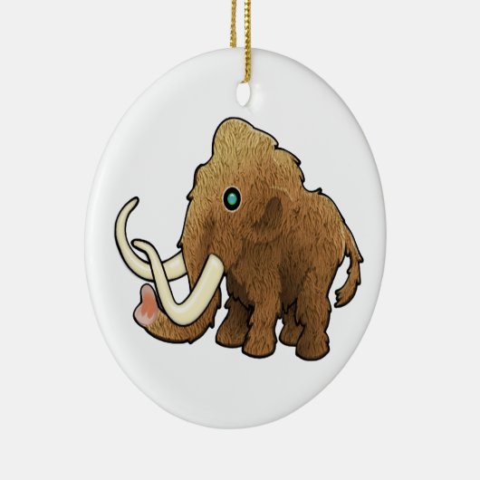 Wooly Mammoth Keramisch Ornament (Rechts)
