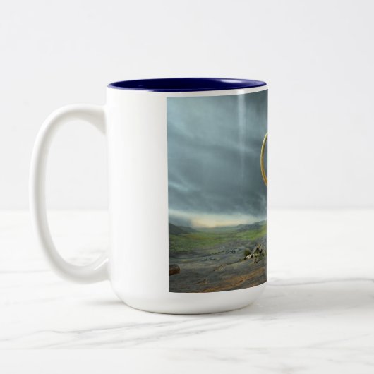 Wooly Mammoth Mod Destiny Tweekleurige Koffiemok (Links)