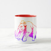 Wooly Mammoth-Mok met meerdere kleuren Mok (Midden)