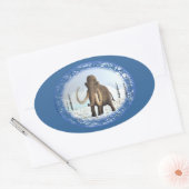 Wooly Mammoth Ovale Sticker (Envelop)