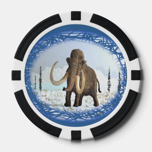 Wooly Mammoth Pokerchips (Voorkant)