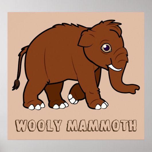 Wooly Mammoth Poster (Voorkant)