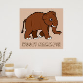 Wooly Mammoth Poster (Keuken)