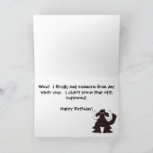 Wooly Mammoth Prehistorische Birthday Card Kaart (Binnen)