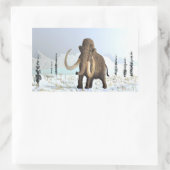 Wooly Mammoth Rechthoekige Sticker (Tas)