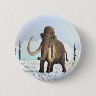 Wooly Mammoth Ronde Button 5,7 Cm