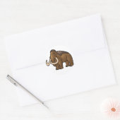 Wooly Mammoth Ronde Sticker (Envelop)
