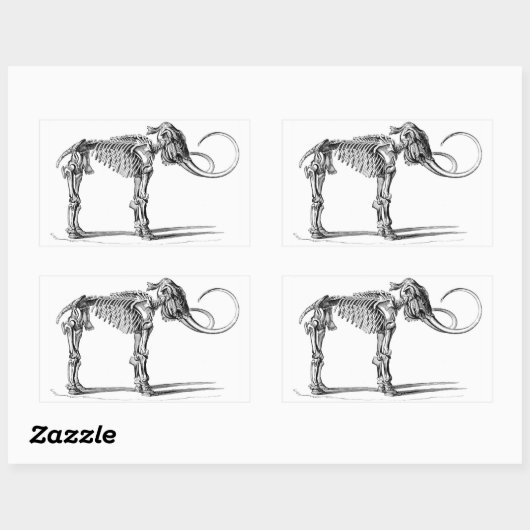 Wooly Mammoth Skeleton stickers (Vel)