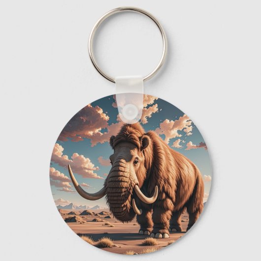 Wooly Mammoth Sleutelhanger (Voorkant)