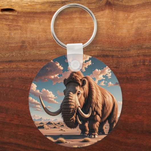 Wooly Mammoth Sleutelhanger (Voorkant)