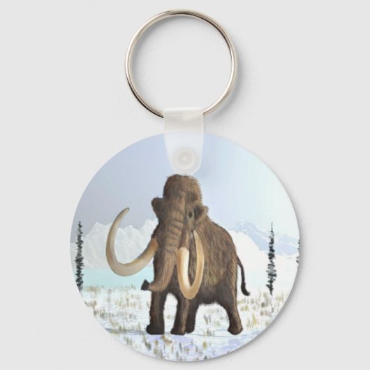 Wooly Mammoth Sleutelhanger (Voorkant)