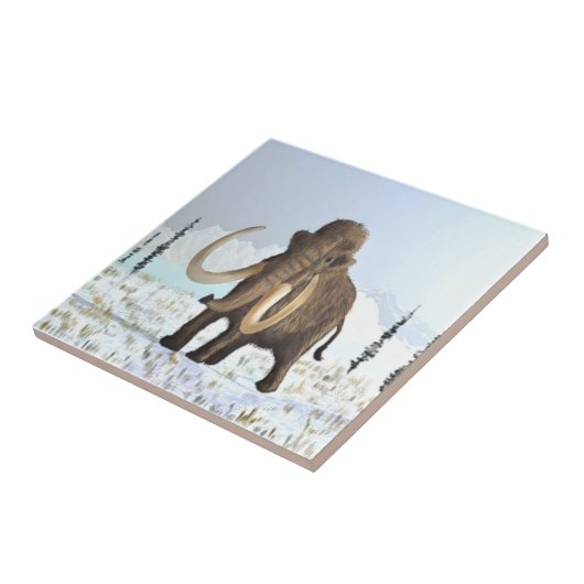 Wooly Mammoth Tegeltje (Zijkant)