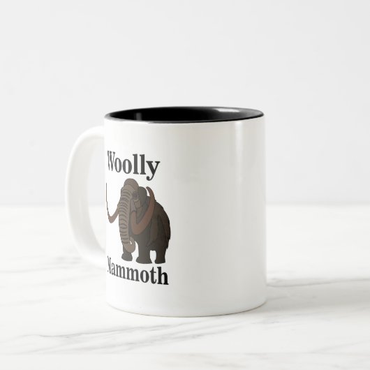 Wooly Mammoth Tweekleurige Koffiemok (Voorkant links)