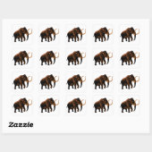 Wooly Mammoth Vierkante Sticker (Vel)