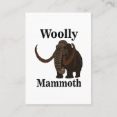 Wooly Mammoth Visitekaartje (Voorkant)