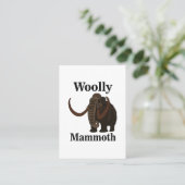 Wooly Mammoth Visitekaartje (Staand voorkant)
